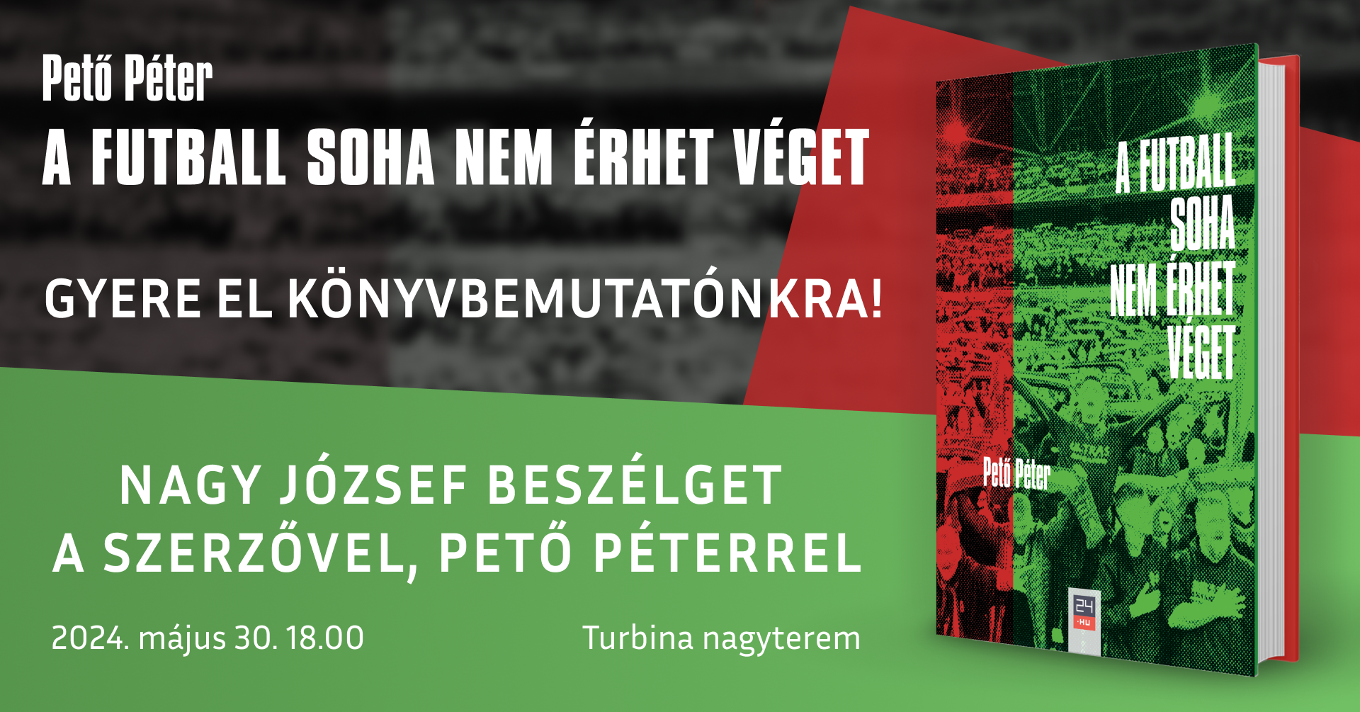 A Turbina Kulturális Központban leplezi le új kötetét Pető Péter, a 24.hu főszerkesztője